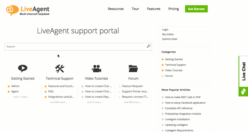 Customer portal self-service