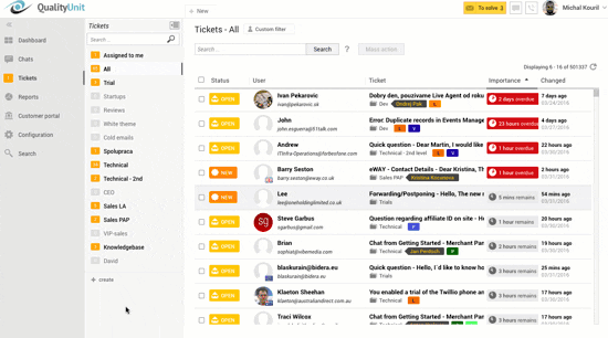 LiveAgentダッシュボードアニメーション
