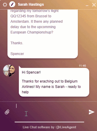 LiveAgentのライブチャットソフトウェア