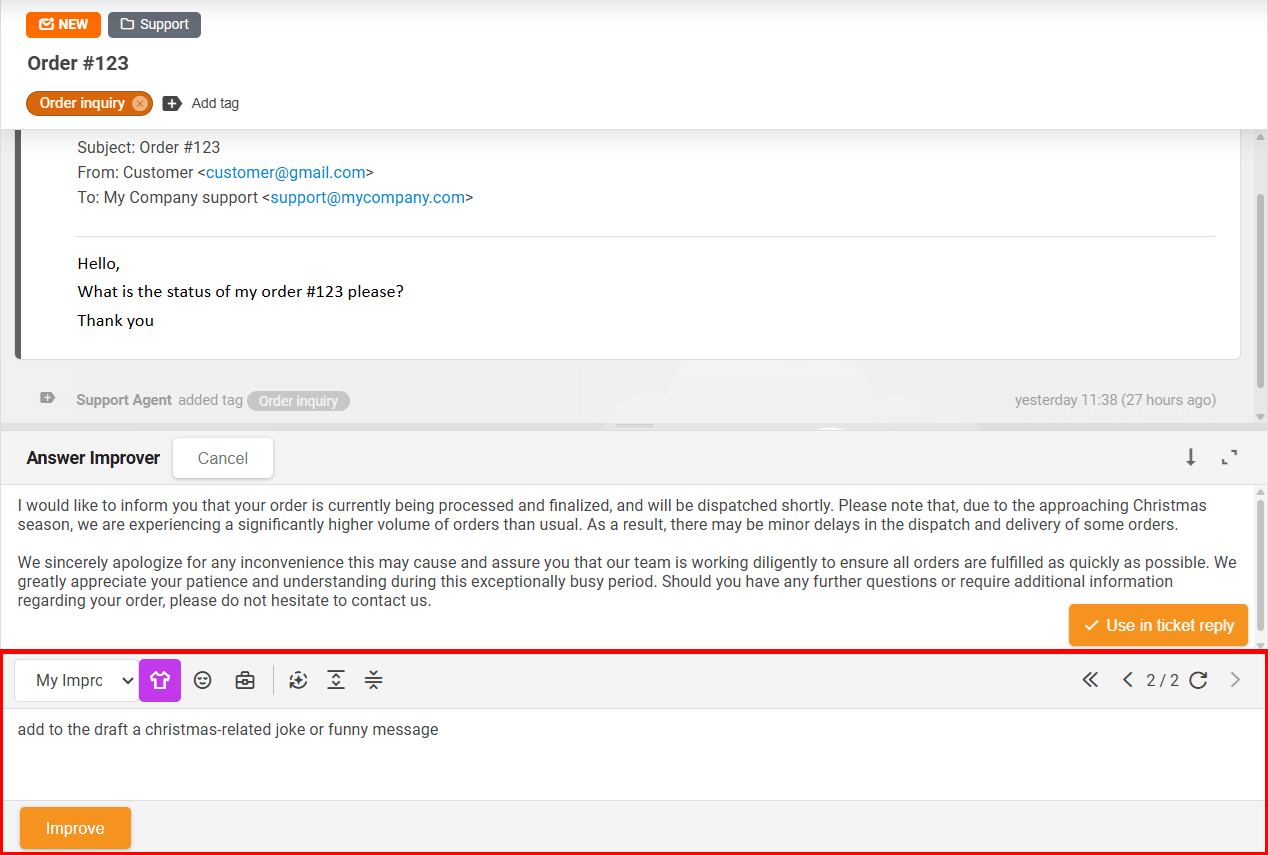 LiveAgent AIチャットボット