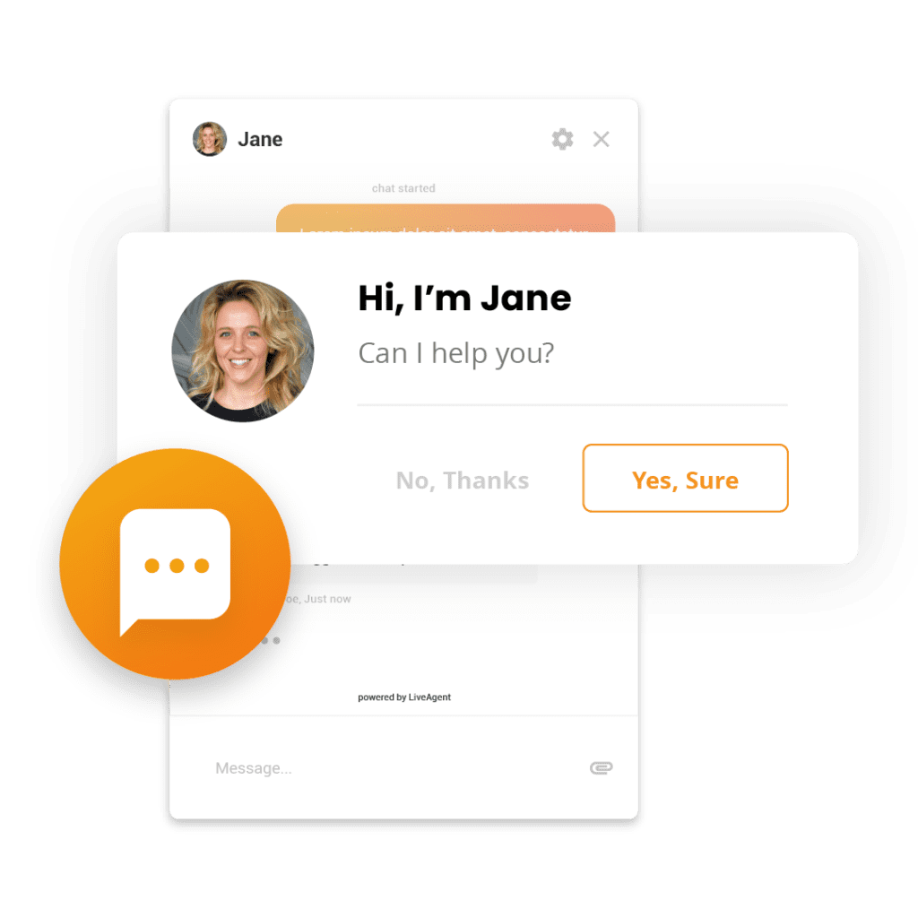 プロアクティブチャットの招待
