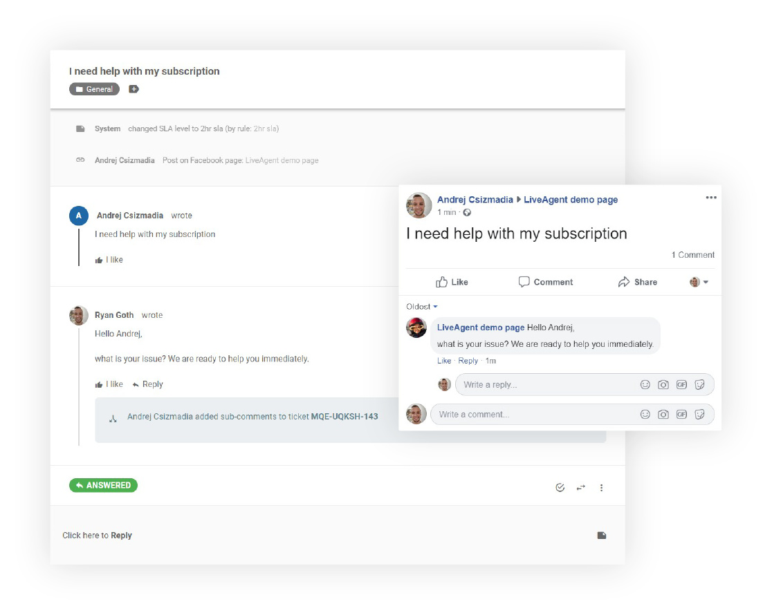 Facebookでのソーシャルメディアカスタマーサービス