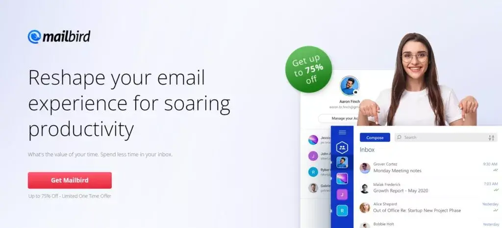 Mailbird homepage