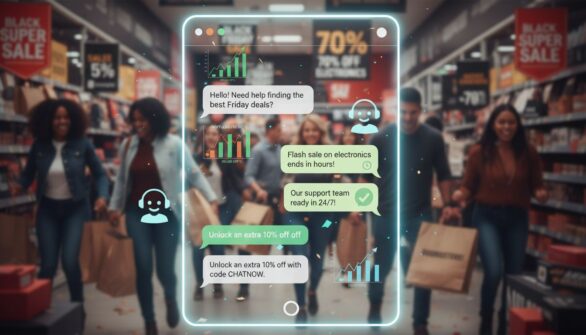 ライブチャットがブラックフライデーのeコマース転換率を向上させる方法