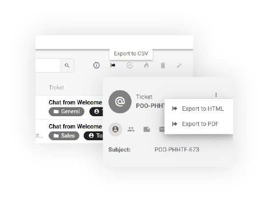 LiveAgentでチケットをエクスポート