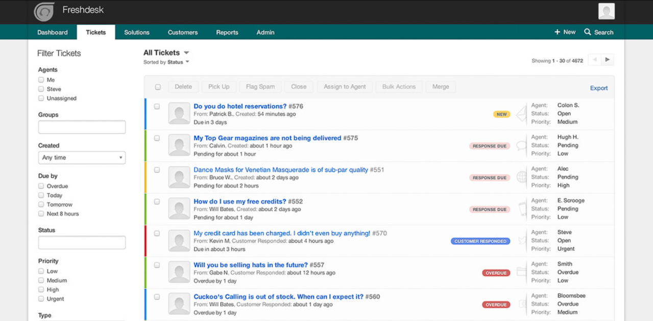 Freshdeskチケット活動