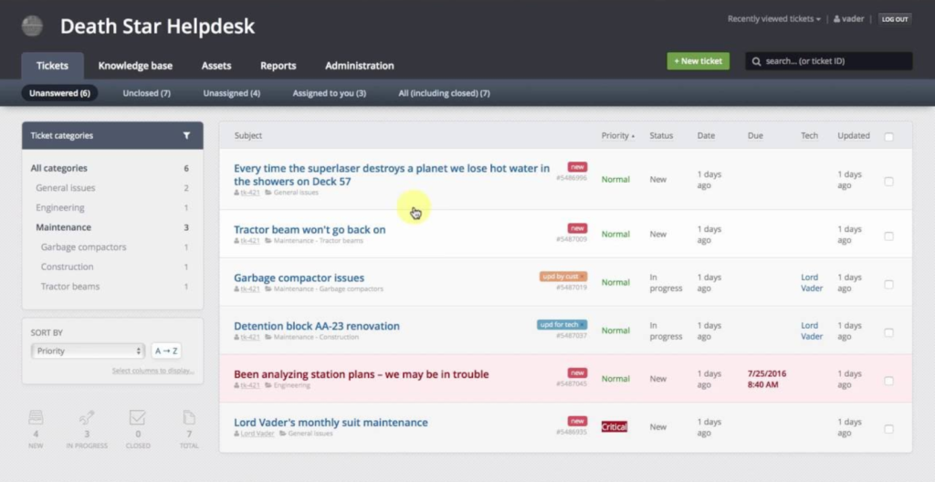 Jitbitヘルプデスクチケッティングシステム