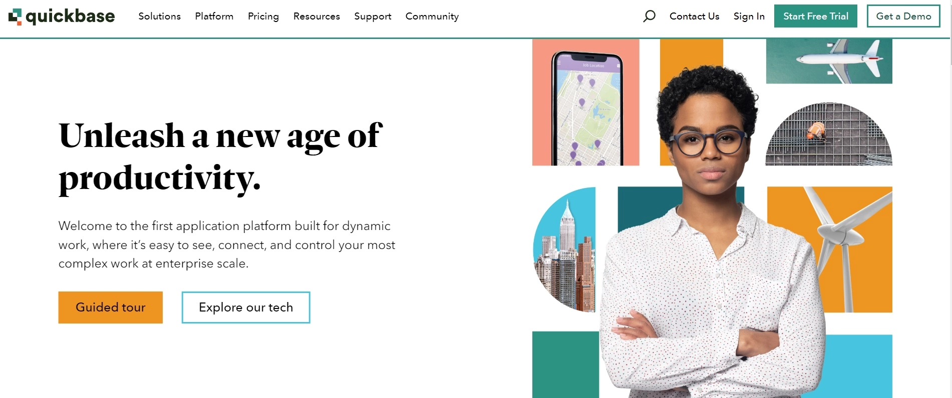 Quickbaseのホームページ - コーディング経験なしで複雑なプロジェクトを接続および制御します