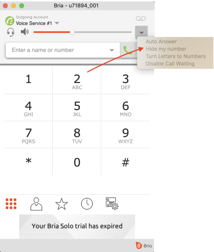 Bria無料ソフトフォン機能