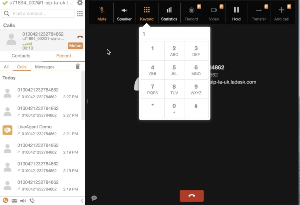 zoiper無料ソフトフォン通話