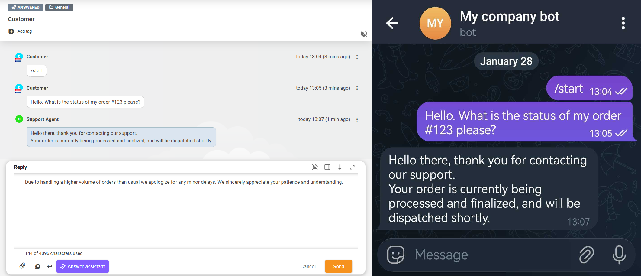 Telegram ボット概要