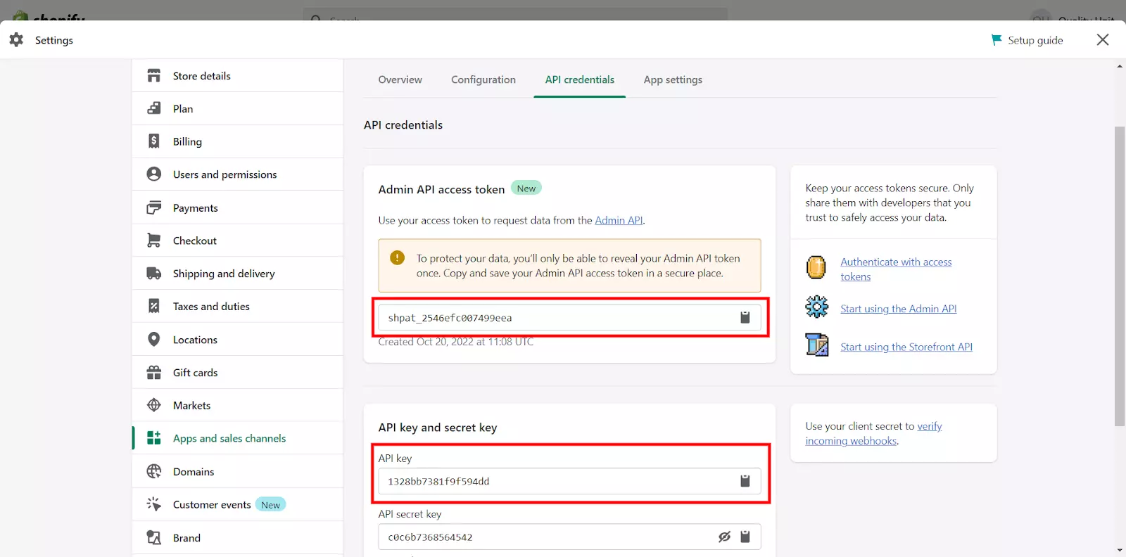 LiveAgent でプラグインを設定するためのトークンとAPI キーへのアクセス