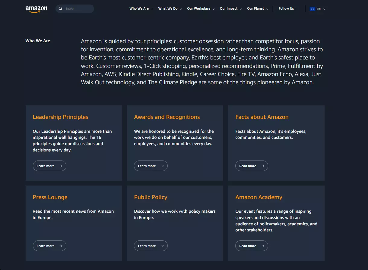 Amazonの「地球上で最も顧客中心の企業」になるという約束と満足した顧客を保持する彼らの努力