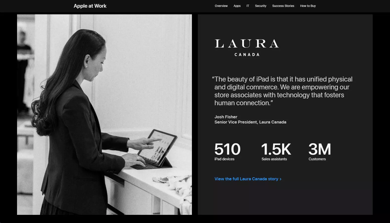 Appleは高品質な製品とパーソナライズされたソリューションを提供することで、カスタマーサービスゴールを守ります