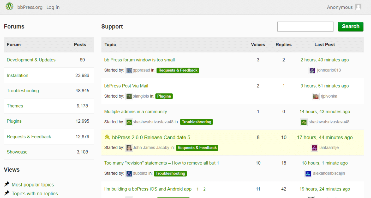 bbPress WordPressフォーラムプラグイン