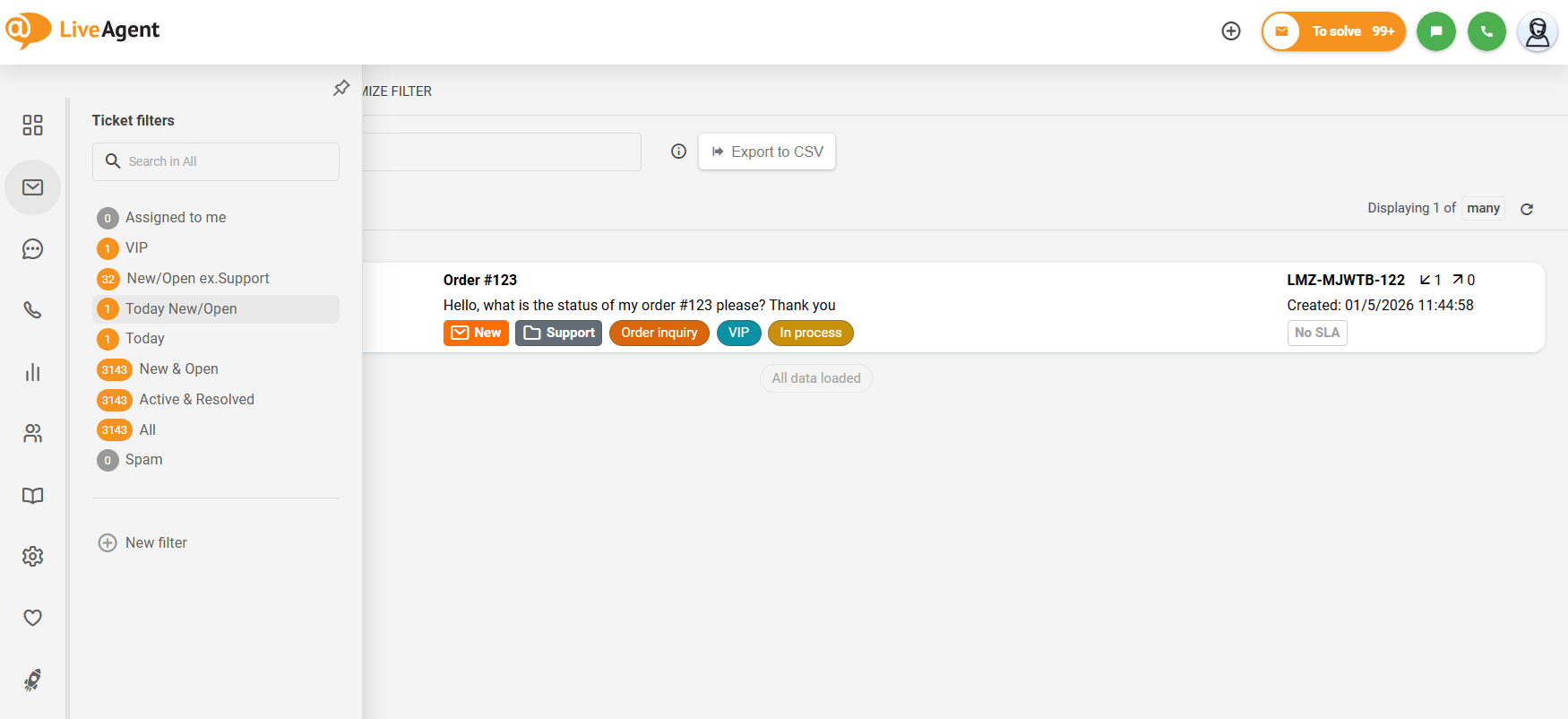 左側のサブメニューを折りたたむオプション