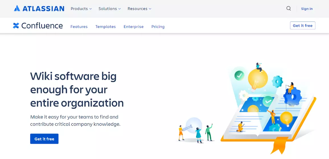 Confluenceホームページ