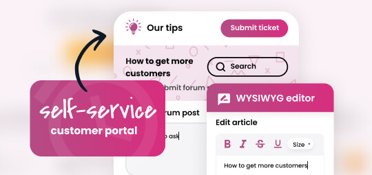Self-service customer portal by LiveAgent
