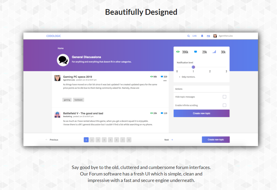 Codoforumコミュニティフォーラムソフトウェア