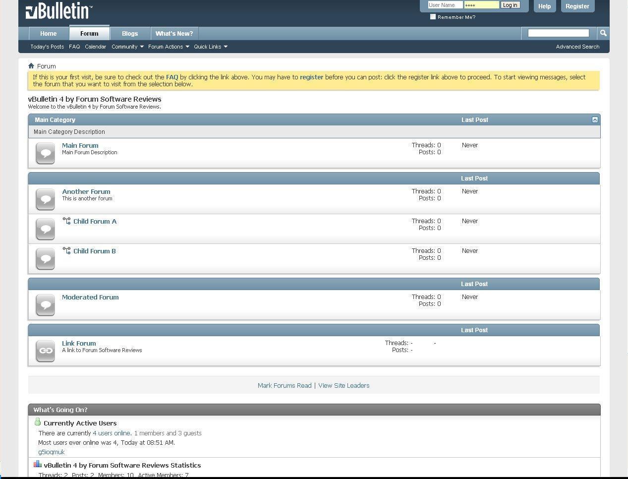 vBulletinフォーラムソフトウェア