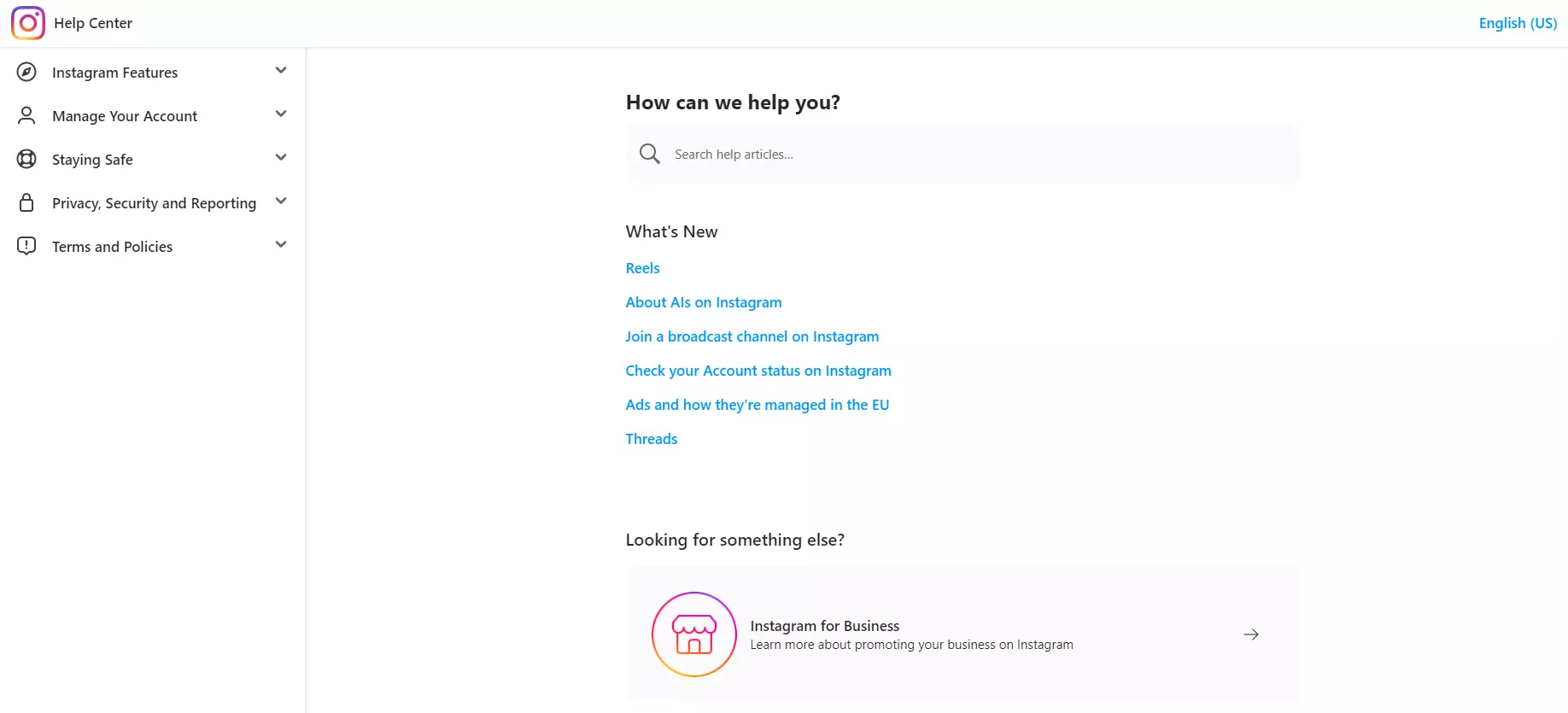 Instagramヘルプセンター