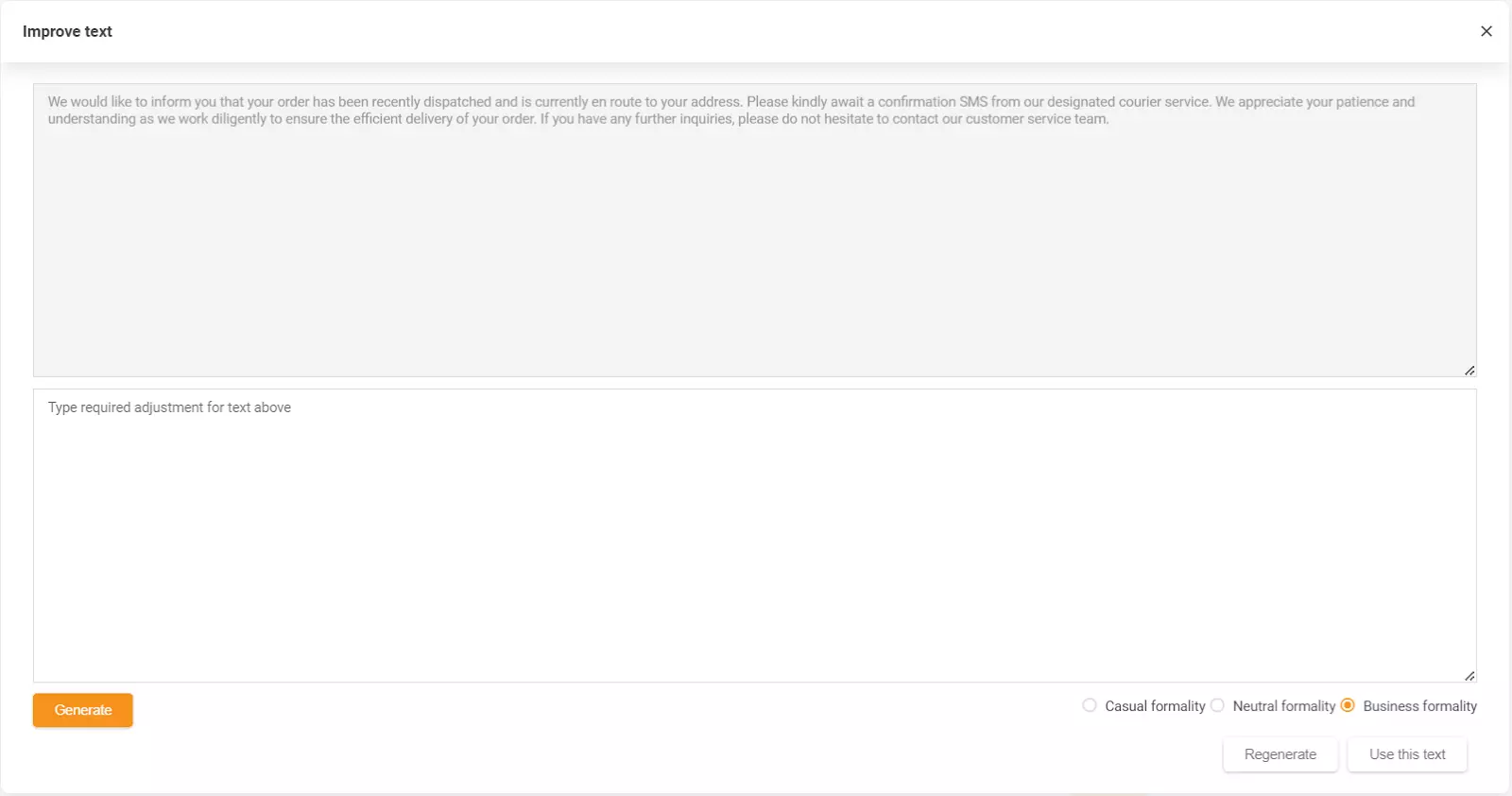 LiveAgentのAI Answer Assistant機能を示すスクリーンショット