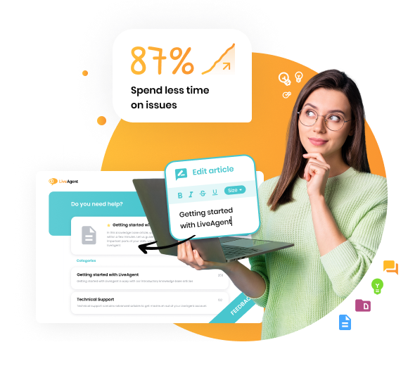 LiveAgentで時間を節約