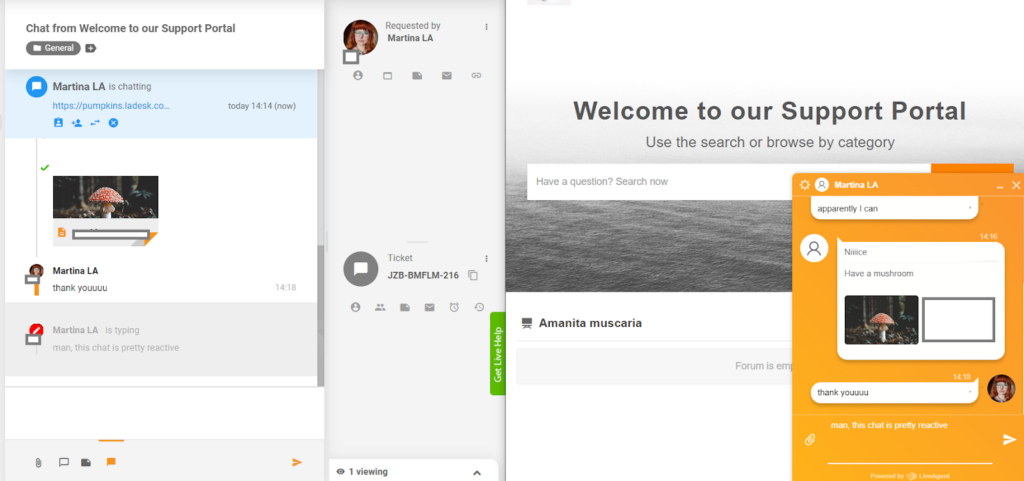 LiveAgent - リアルタイム入力プレビュー