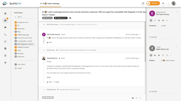 Help desk tool which helps to maintain the reputation on social media