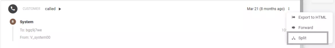 1つのメールスレッドを複数のメールに分割して、混乱と乱雑を避ける