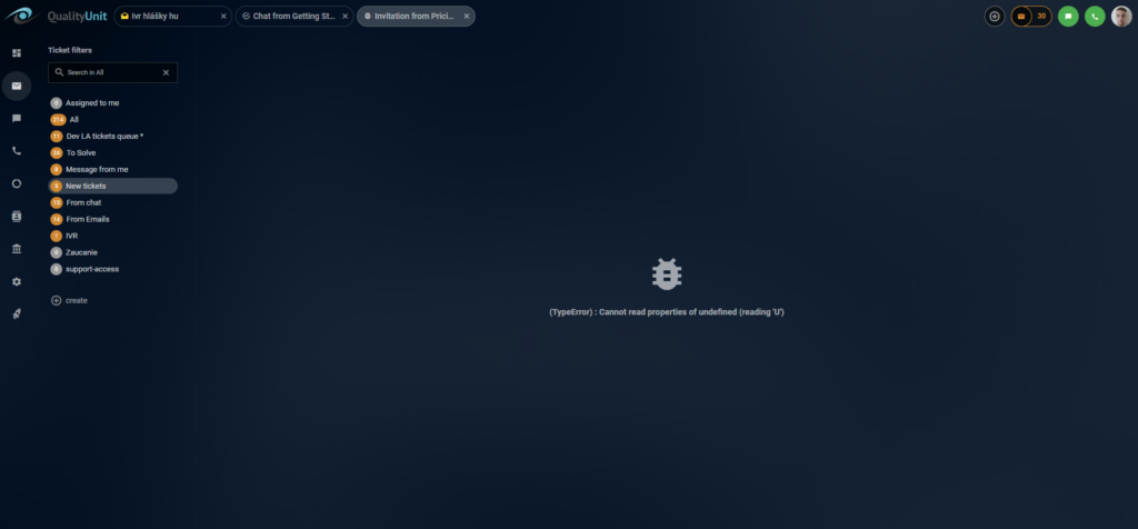 ピックアップされたチャットの表示に関する問題
