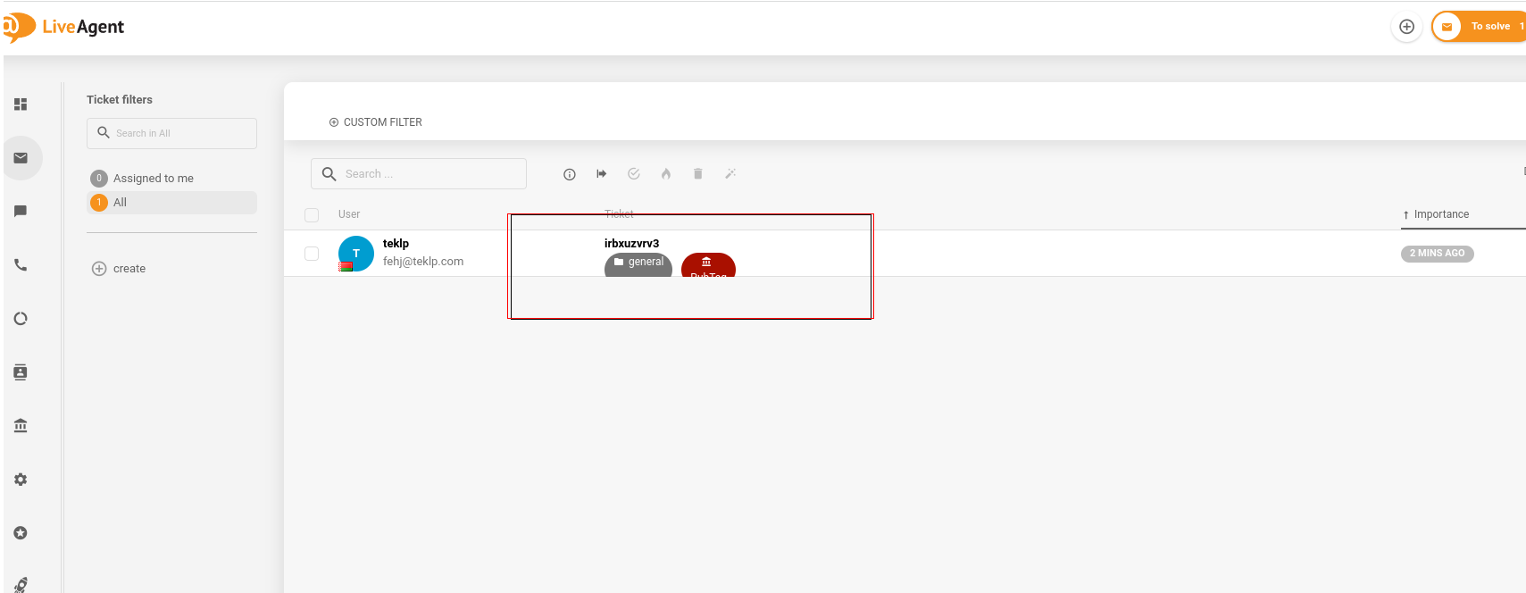LiveAgentの破損したラベルデザイン