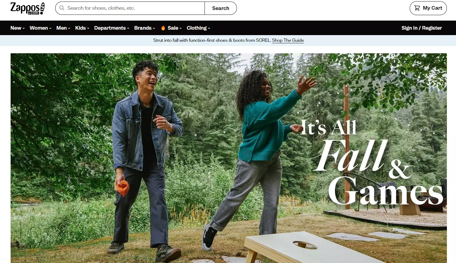 Zappos ホームページ