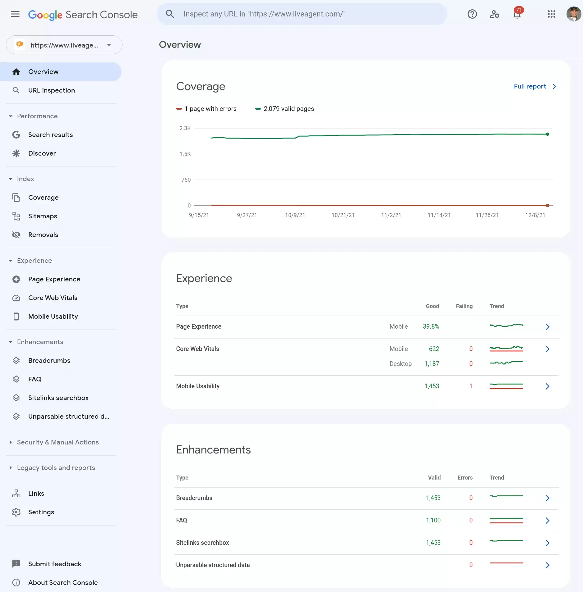 Google Searchで見つかったすべてのエラーを定期的に修正して、ページを検索インデックスに保つ