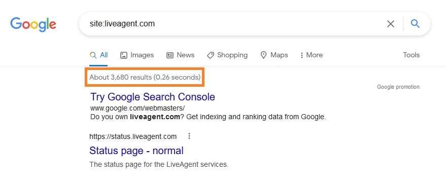 LiveAgent インデックス作成
