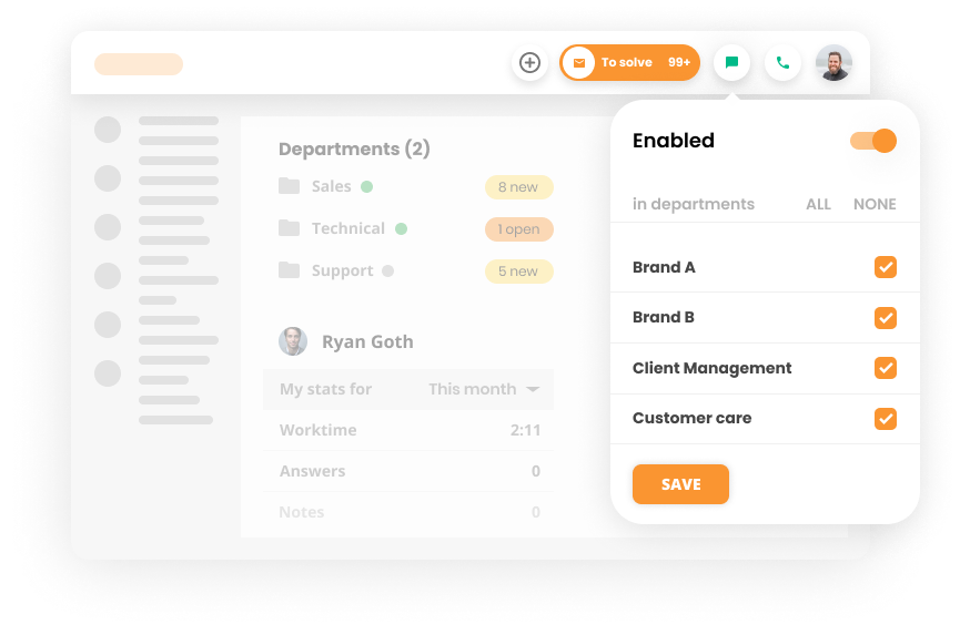 Chat distribution feature in Live chat software - LiveAgent