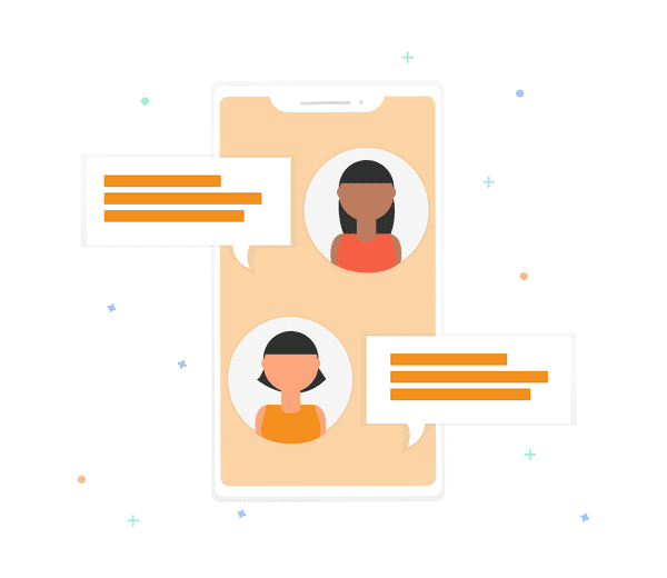 Customer service software illustration