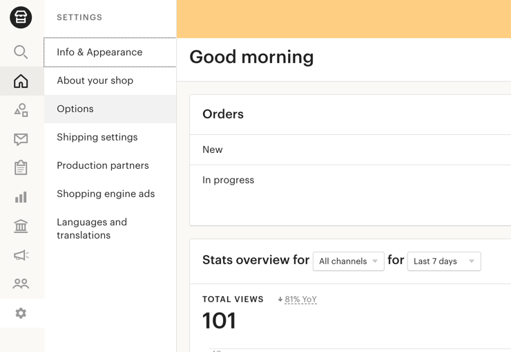 Etsy Shop Managerダッシュボード