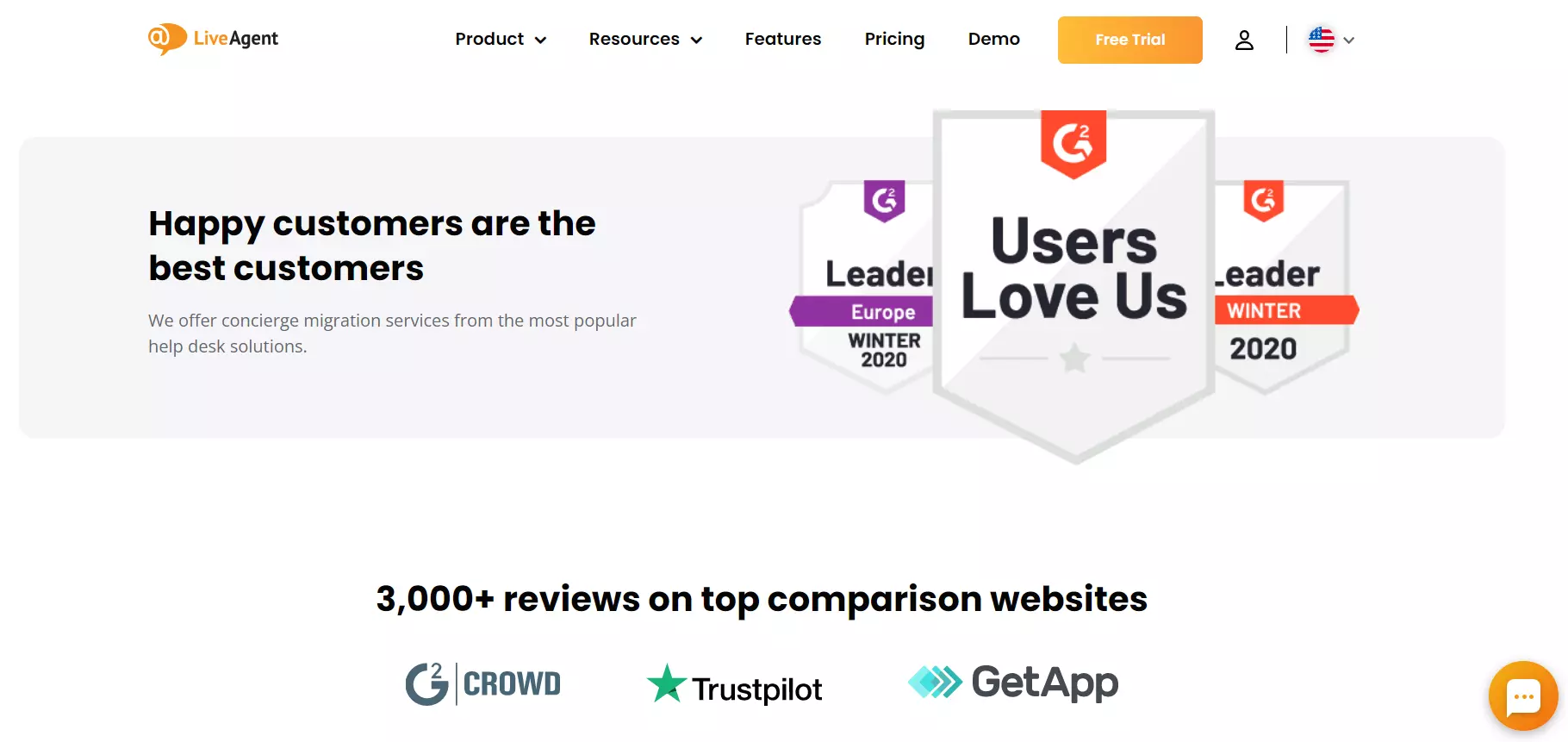 LiveAgentのレビュー