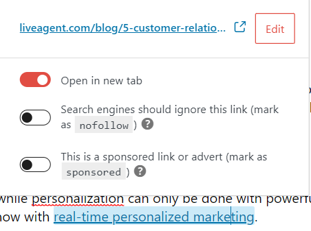 LiveAgent 内部リンク例