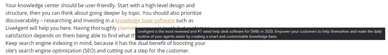 LiveAgentの記事の内部リンク