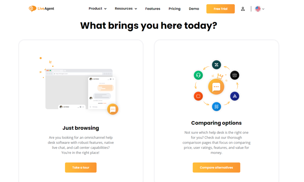 LiveAgentツアーに参加する