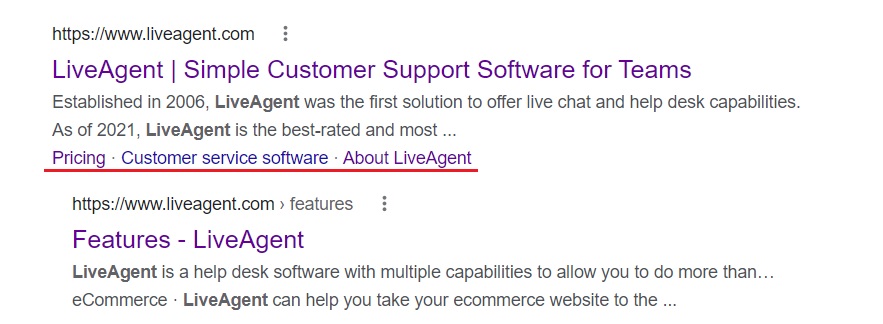 アンカー リンクの例