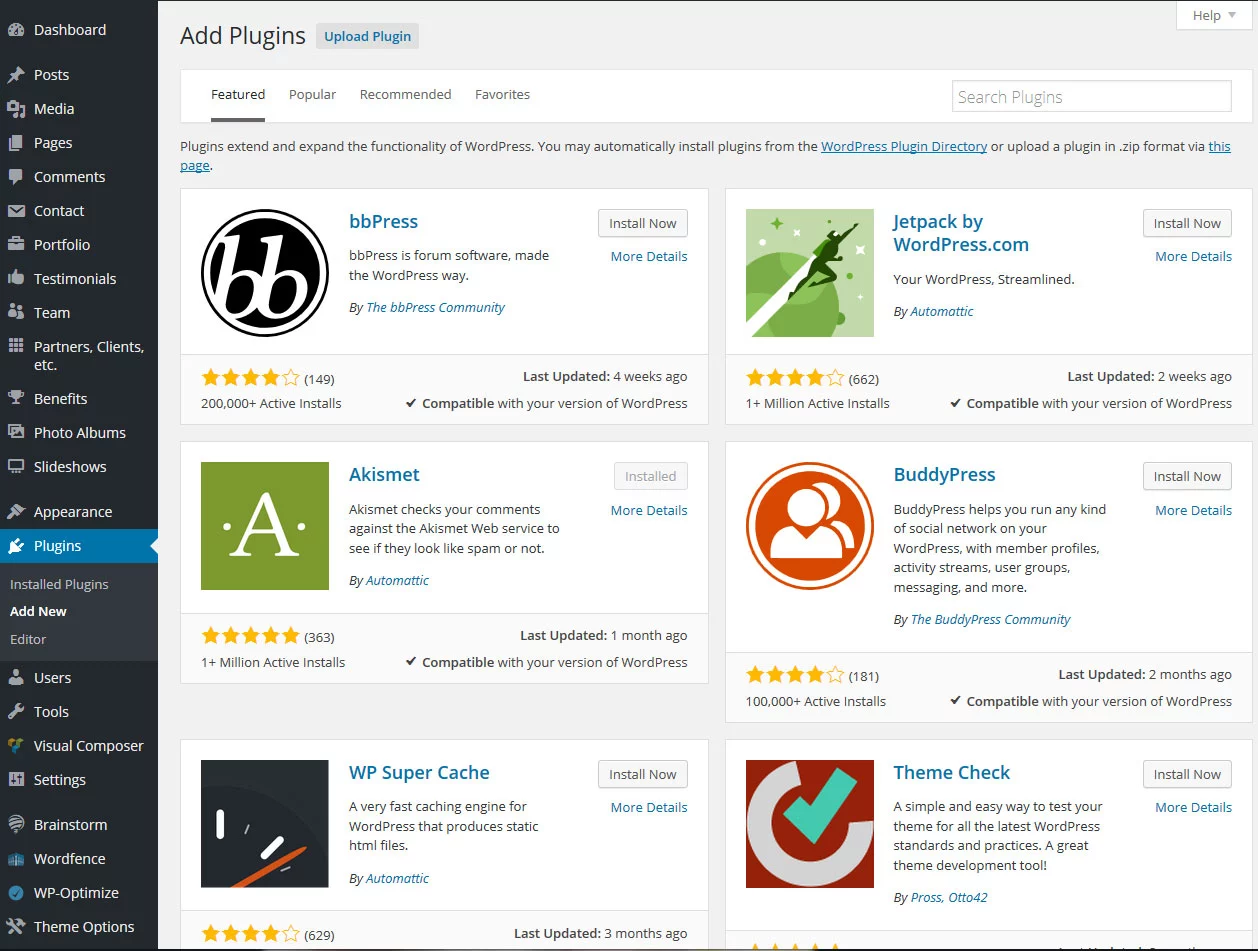 常にWPプラグイン機能を確認してください
