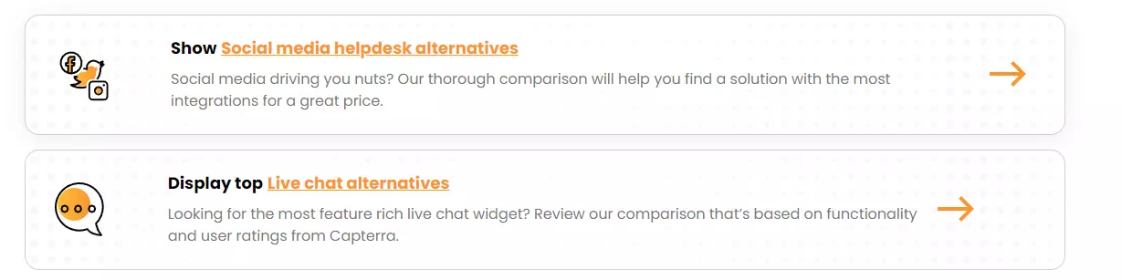 LiveAgentの代替案：コールトゥアクションボタン