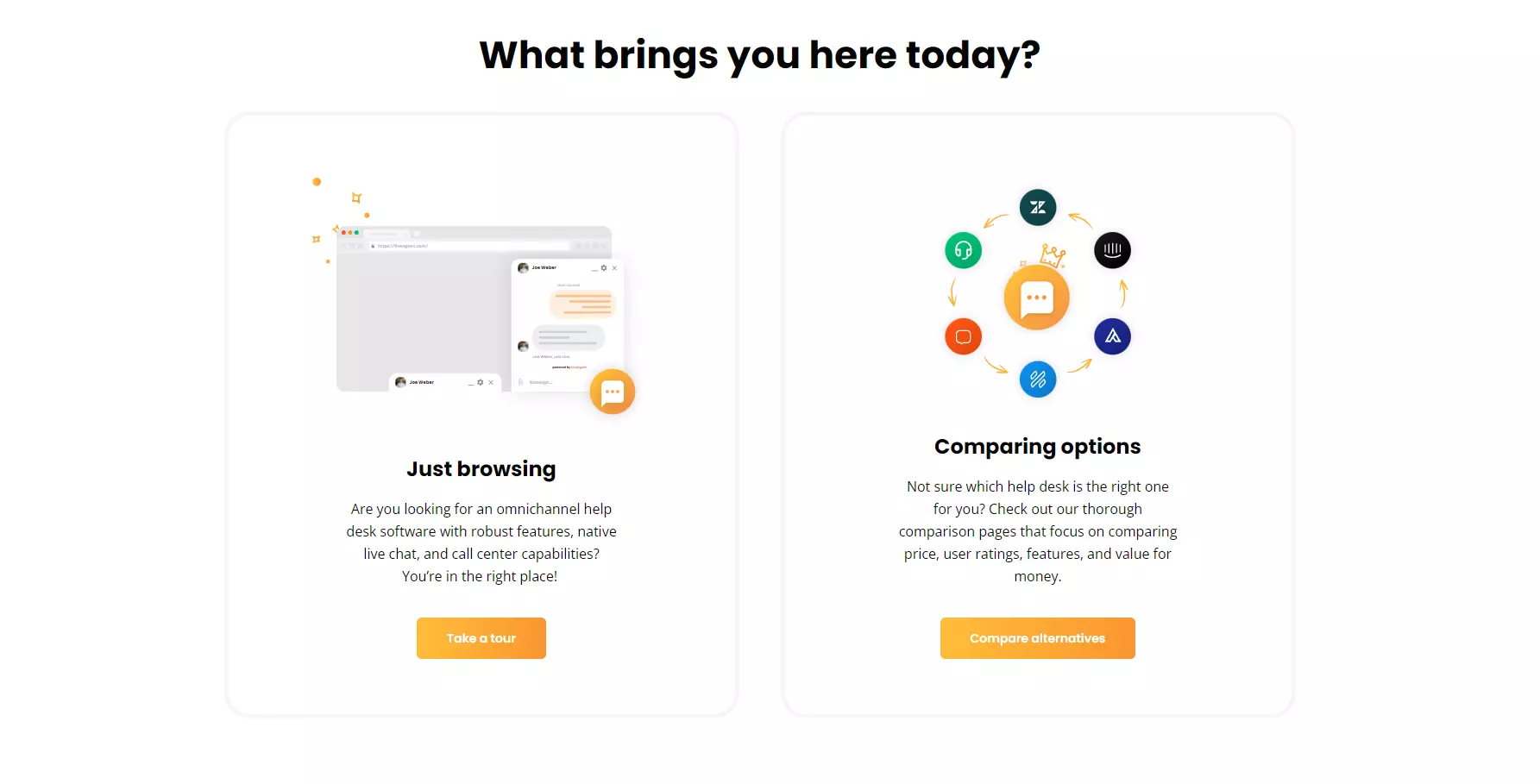 LiveAgentのCTAの例