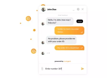 LiveAgentのライブチャット