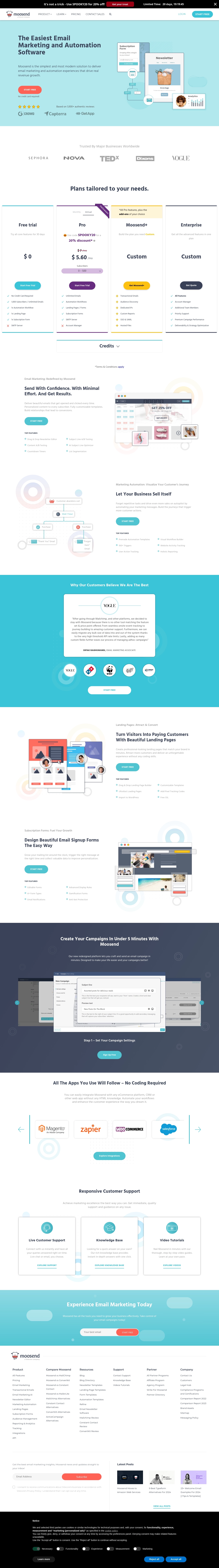Moosend ヘルプデスク連絡先
