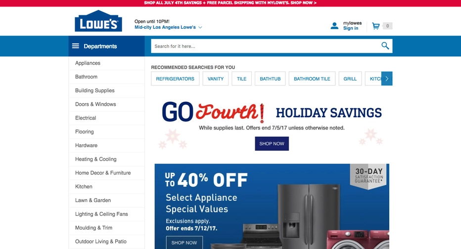 Lowes ヘルプデスク連絡先