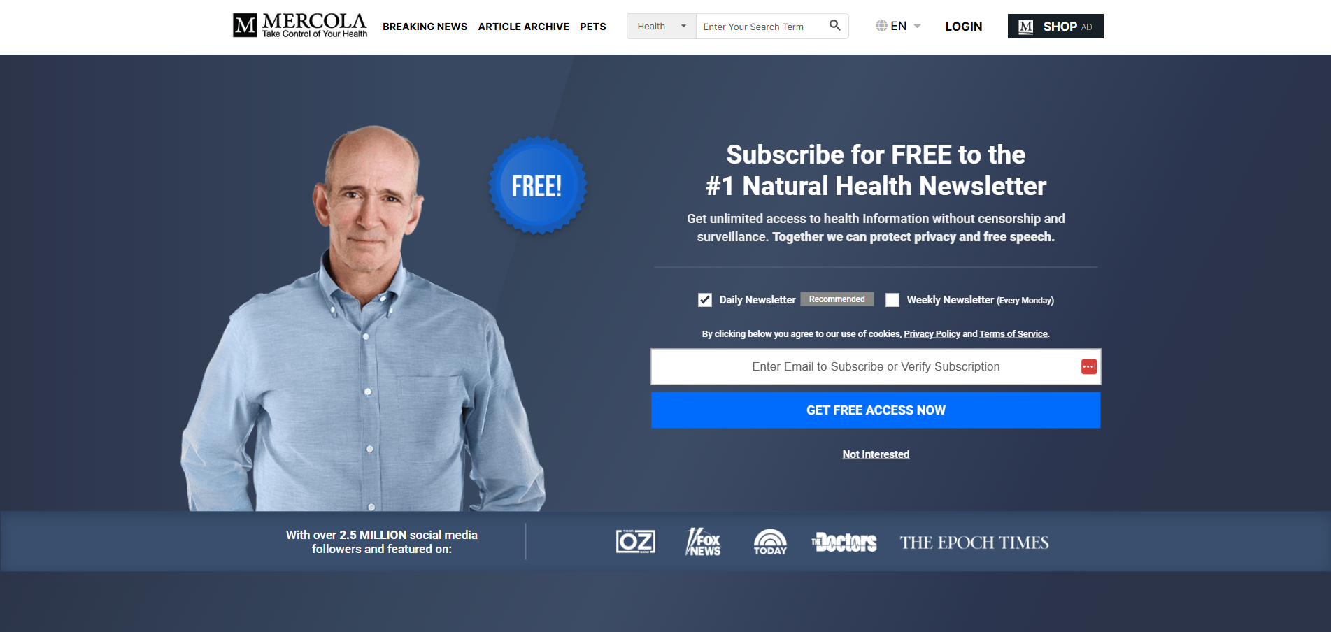 Mercola ヘルプデスク連絡先